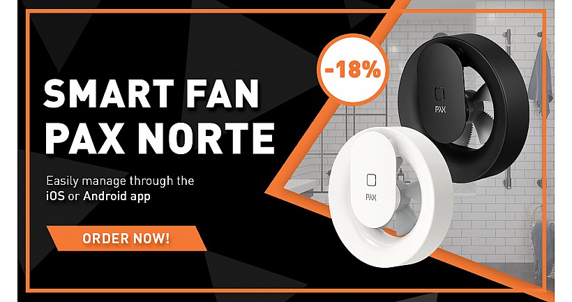 Pax Norte Fan in Black and White